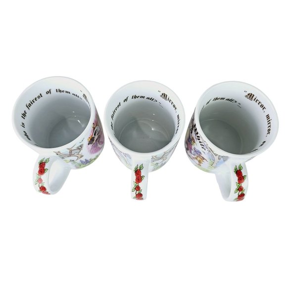 Snow White Paul Cardew England, 2012 Coffee Hot Drink Mug, Set of 3 - Picture 7 of 9